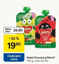 Tesco HAMI Ovocný příkrm nabídka