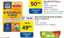 Tesco Maxi Vita Vaše Zdraví B-komplex forte + vitamin C nabídka