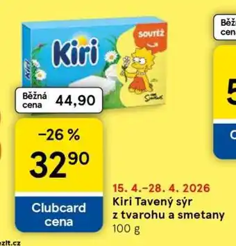 Tesco Kiri Tavený sýr z tvarohu a smetany nabídka