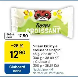 Tesco Silsan Fizistyle croissant s náplní nabídka