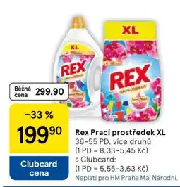 Tesco Rex Prací prostředek XL nabídka