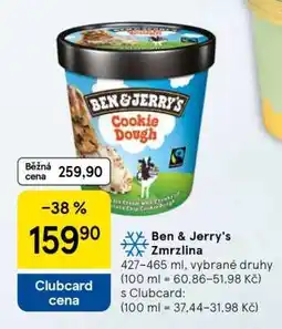 Tesco Ben & Jerry’s Zmrzlina nabídka