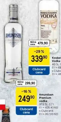 Tesco Amundsen Premium vodka nabídka
