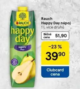 Tesco Rauch Happy Day Nápoj nabídka