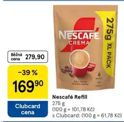 Tesco Nescafé Refill nabídka