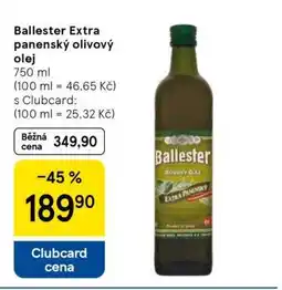 Tesco Ballester Extra panenský olivový olej nabídka