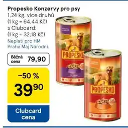 Tesco Propesko konzervy pro psy nabídka