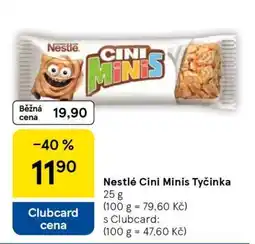 Tesco Nestlé Cini Minis Tyčinka nabídka