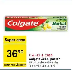 Tesco Colgate zubní pasta nabídka