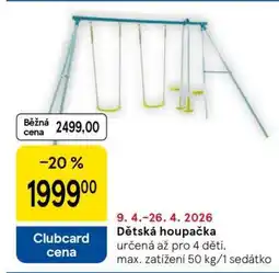 Tesco Dětská houpačka nabídka