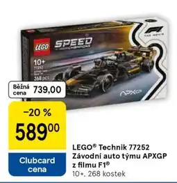 Tesco LEGO Technic 77252 Závodní auto týmu APXGP z filmu F1 nabídka