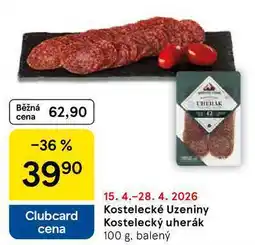 Tesco Kostelecké Uzeniny Kostelecký uherák, 100 g, balený nabídka