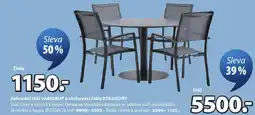 JYSK Zahradní stůl VAMDRUP a stohovací židle STRANDBY nabídka