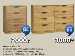 JYSK Komoda JENSLEV nabídka