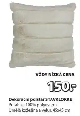 JYSK Dekorační polštář STAVKLOKKE nabídka
