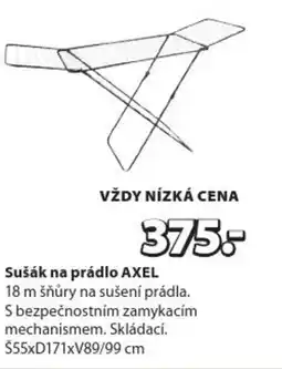 JYSK Sušák na prádlo AXEL nabídka