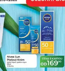 Tamda Foods Nivea Sun Pleťový Krém Spf 50 Alpin, Spf 50+ Alpin 50ml nabídka
