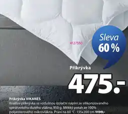 JYSK Přikrývka VIKANES nabídka