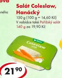 CBA Salát Coleslaw, Hanácký nabídka