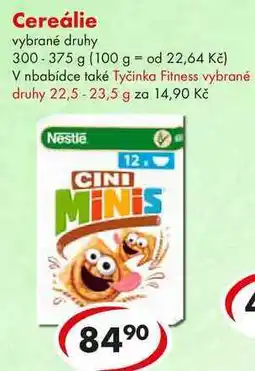CBA Cereálie nabídka