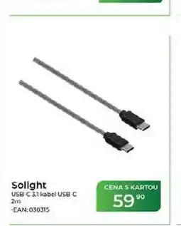 Tamda Foods Solight USB C 3.1 kabel USB C 2m nabídka