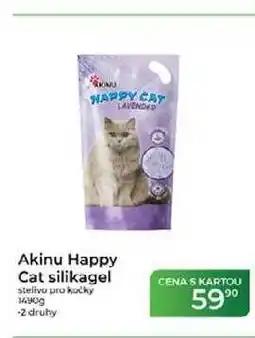 Tamda Foods Akinu Happy Cat silikagel stelivo pro kočky nabídka