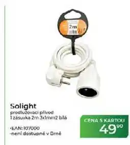 Tamda Foods Solight prodlužovací přívod 1 zásuvka 2m 3x1mm2 bílá nabídka
