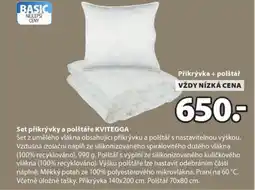 JYSK Set přikrývky a polštáře KVITEGGA nabídka