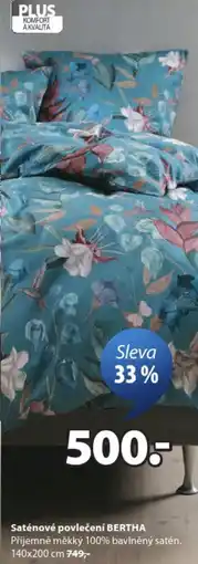 JYSK Saténové povlečení BERTHA nabídka