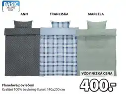 JYSK Flanelová povlečení nabídka