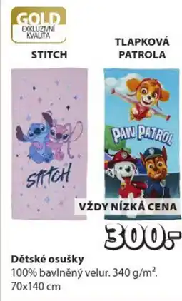 JYSK Dětské osušky nabídka