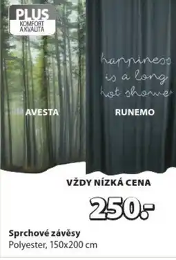 JYSK Sprchové závěsy nabídka