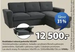 JYSK Rozkládací rohová pohovka VEJLBY nabídka