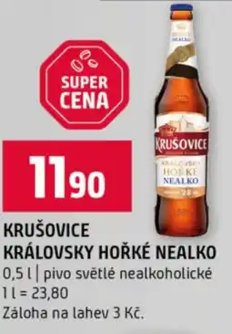 Terno Krušovice královsky horke nealko nabídka