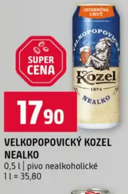 Terno Velkopopovický kozel nealko nabídka