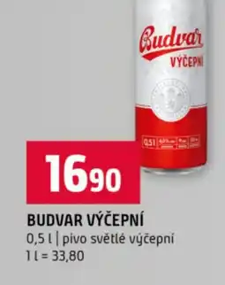 Terno Budvar výčepní nabídka