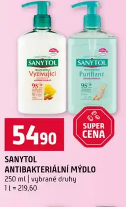 Terno Sanytol antibakteriální mýdlo nabídka