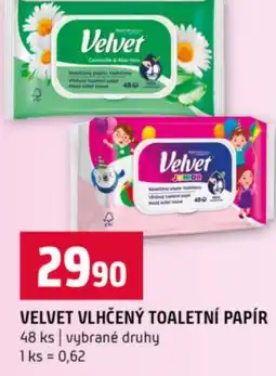 Terno Velvet vlhčený toaletní papír nabídka