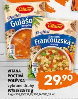 Terno Vitana poctivá polévka nabídka