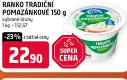 Terno Ranko tradiční pomazánkové nabídka