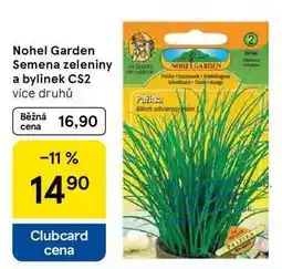Tesco Nohel Garden Semena zeleniny a bylinek CS2, více druhů nabídka