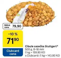 Tesco Cibule sazečka Stuttgart, 500 g. 8-16 mm nabídka