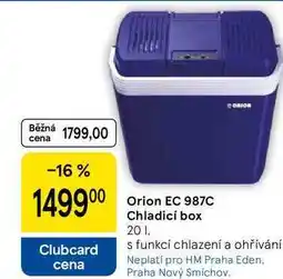 Tesco Orion EC 987C Chladicí box, 20 l, s funkcí chlazení a ohřívání nabídka