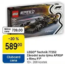 Tesco LEGO Technik 77252 Závodní auto týmu APXGP z filmu F1 10+, 268 kostek nabídka