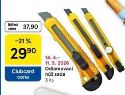 Tesco Odlamovací nůž sada, 3 ks nabídka