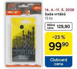 Tesco Sada vrtáků, 13 ks nabídka