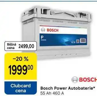 Tesco Bosch Power Autobaterie, 55 Ah 460 A nabídka