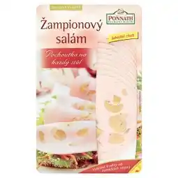 Tesco Ponnath ŘEZNIČTÍ MISTŘI Žampionový salám krájený e 100g nabídka