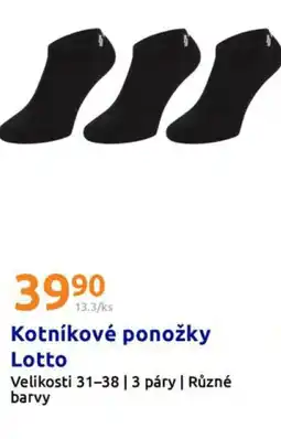 Action Kotníkové ponožky Lotto nabídka