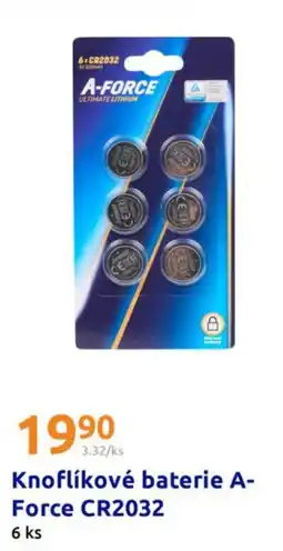 Action Knoflíkové baterie A- Force CR2032 nabídka